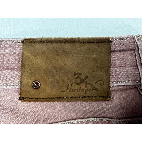 34 Heritage Men's Courage Mid-Rise Straight Pink Jeans - Size 35x34 (35x29) - Picture 3 of 5
